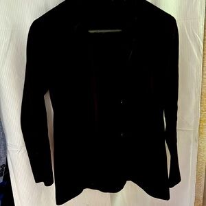 Soft knit blazer J Crew large black
